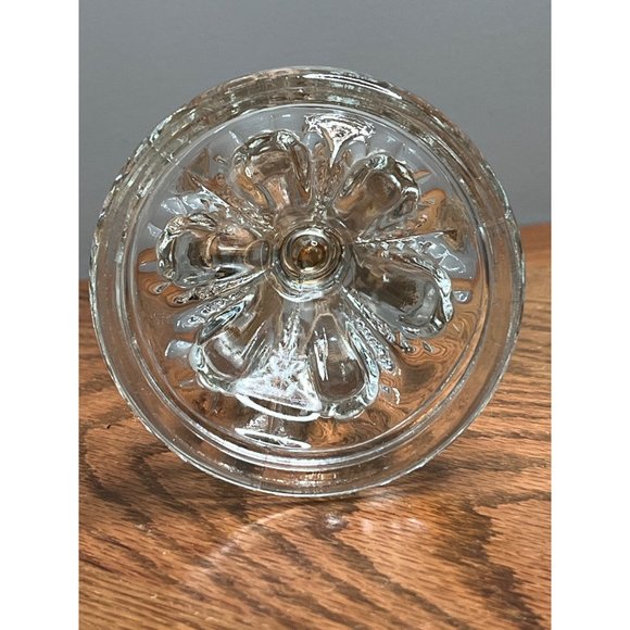 Antique Miniature Clear Bulls-Eye Glass Hurricane Oil Lamp With Frosted Globe, 1 - Picture 8 of 10